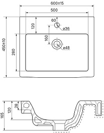 Iddis Тумба с раковиной New Mirro 60 подвесная белая – фотография-7